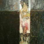 Abstract Figure, mixed media on canvas, 36X48 in. AVAILABLE 